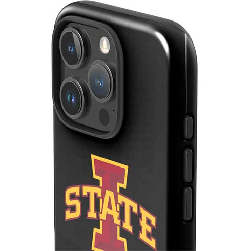 Iowa State University Primary Logo Black iPhone 16 Pro Impact Case
